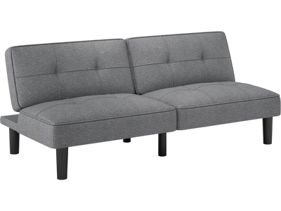 Costway Convertible Futon Sofa Bed 6-Position Adjustable Backrest 39841576 New