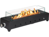 Portable Mini Fireplace with Wind Guard and Stainless Steel Burner