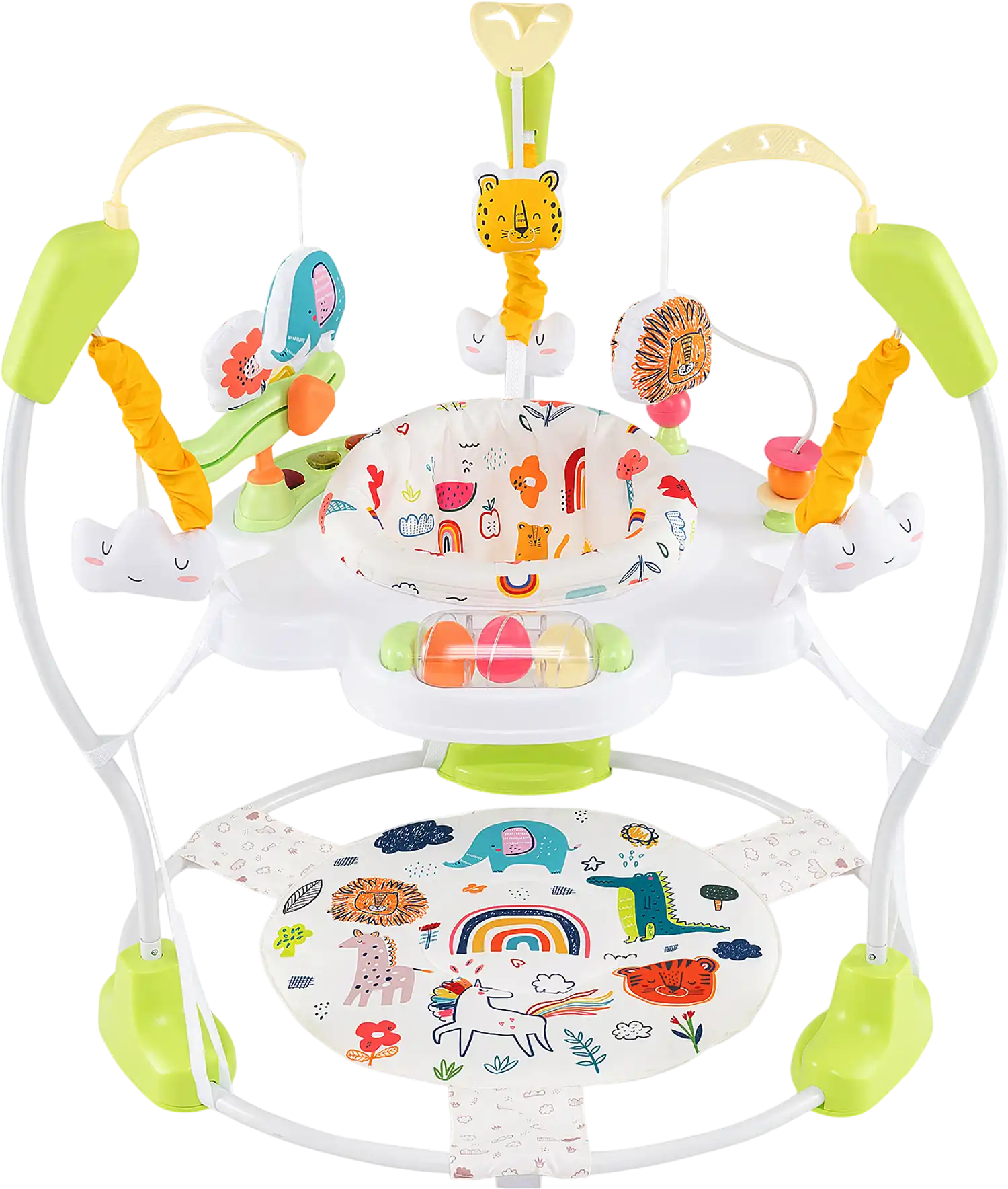 Costway Height Adjustable Baby Activity Center Bouncing Saucer Interactive Toys 37895241 New