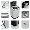 Full-automatic washing machine with stainless steel inner barrel, 1.5 Cu.Ft capacity, and clear control panel for easy.