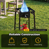 1 Burner propane stove with 80000 BTU output, adjustable regulator, and sturdy construction for outdoor cooking and BBQ.
