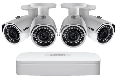 Lorex HDIP44D 4 Camera 4 Channel NVR 4K IP Indoor/Outdoor Surveillance Security System New