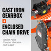 53 in Rotary Tiller,  3 Point Hitch Cat.1,  Chain Drive,  PTO Shaft Included with Shear Bolt,  18-35 HP,  LRT53