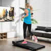 Under desk treadmill with remote control, 2.5HP motor, and LED display for walking and jogging at home.