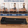 Under desk treadmill with adjustable speed 0.6-4 MPH, featuring a 2.5HP motor and remote control for convenient.