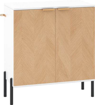 Costway 2-Door Buffet Sideboard Cabinet w/ Shelf Metal Legs 94861523 New