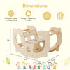 2-in-1 rocking horse arch for kids with supportive backrest, safe edges, and a cute dolphin design for playrooms.