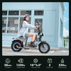 Rider on isinwheel H7Pro with key stats (38 mph, 1200W, 16x4 tires, 2 charge ports, 330 lbs)