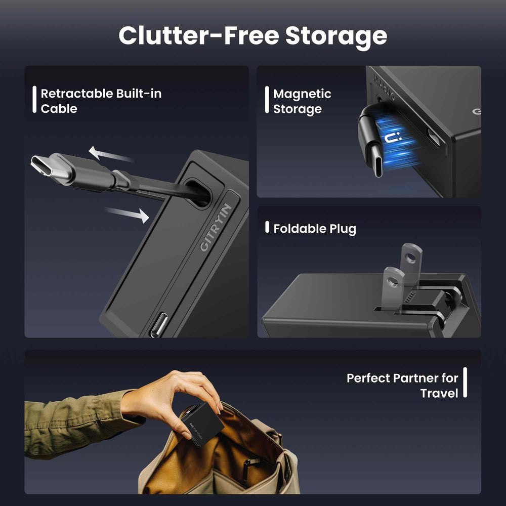 Giraffe Tools Retractable Fast Charger 65W New