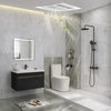 200 CFM bathroom exhaust fan with metal housing, designed for rooms up to 200 sq. ft, shown in a modern bathroom.