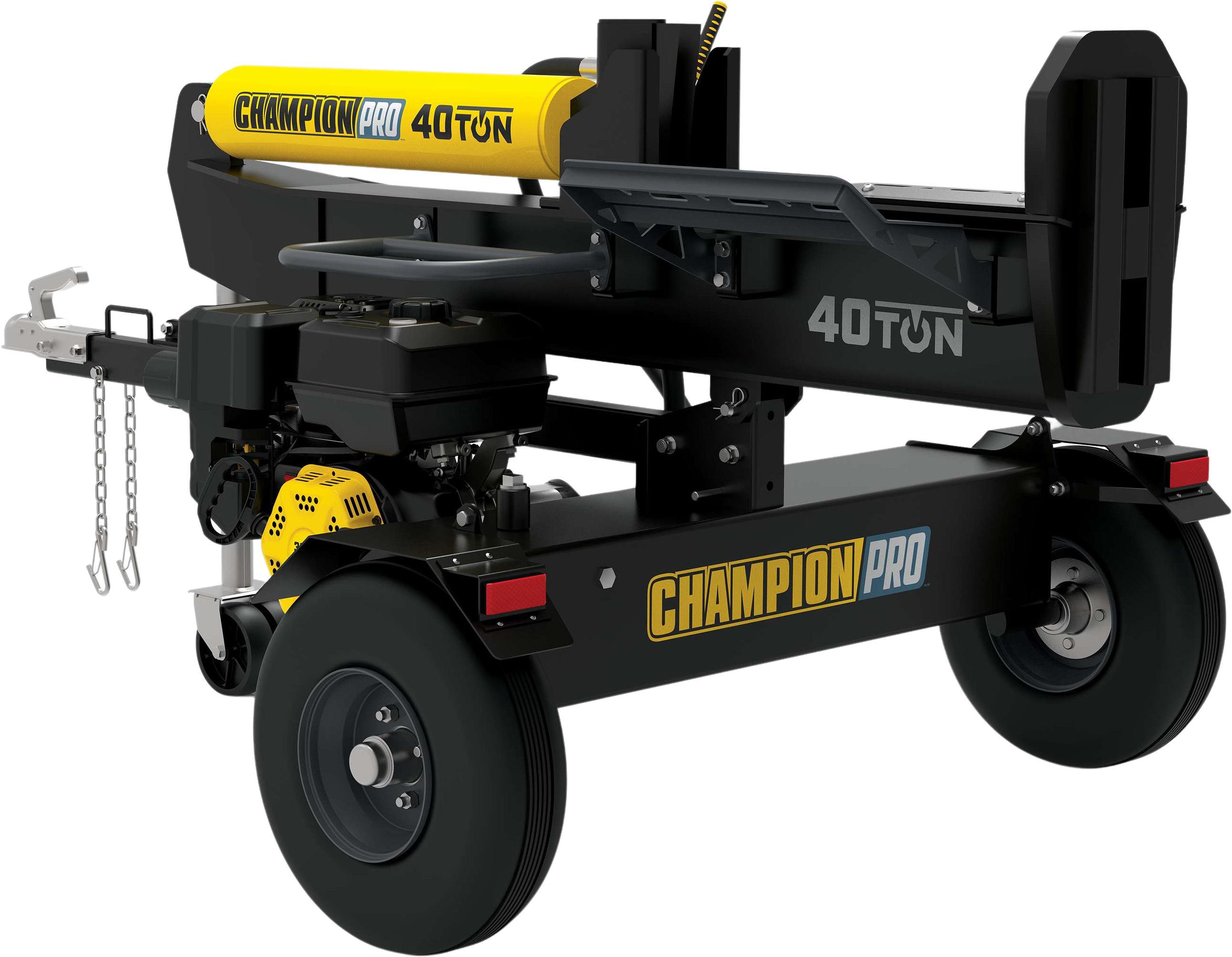 Champion 201091 Pro 40-Ton Log Splitter Horizontal/Vertical Full Beam Gas With Auto Return New