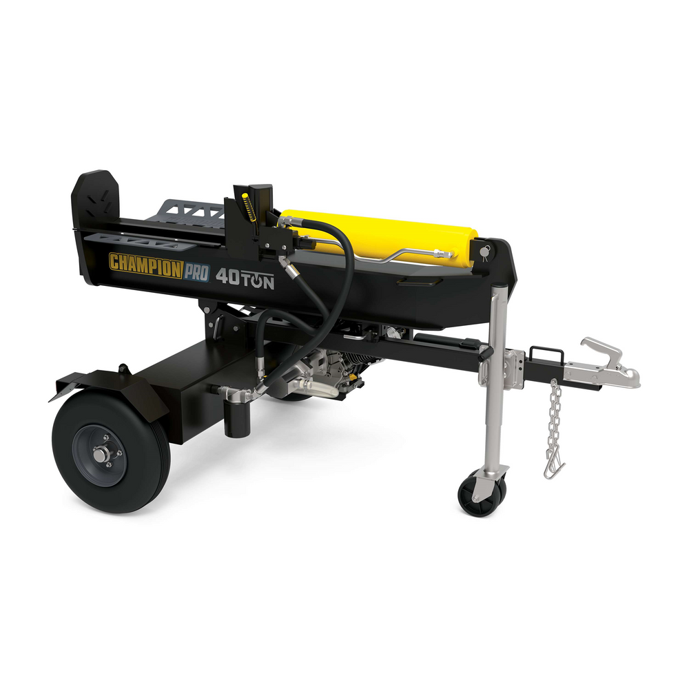 Champion 201091 Pro 40-Ton Log Splitter Horizontal/Vertical Full Beam Gas With Auto Return New