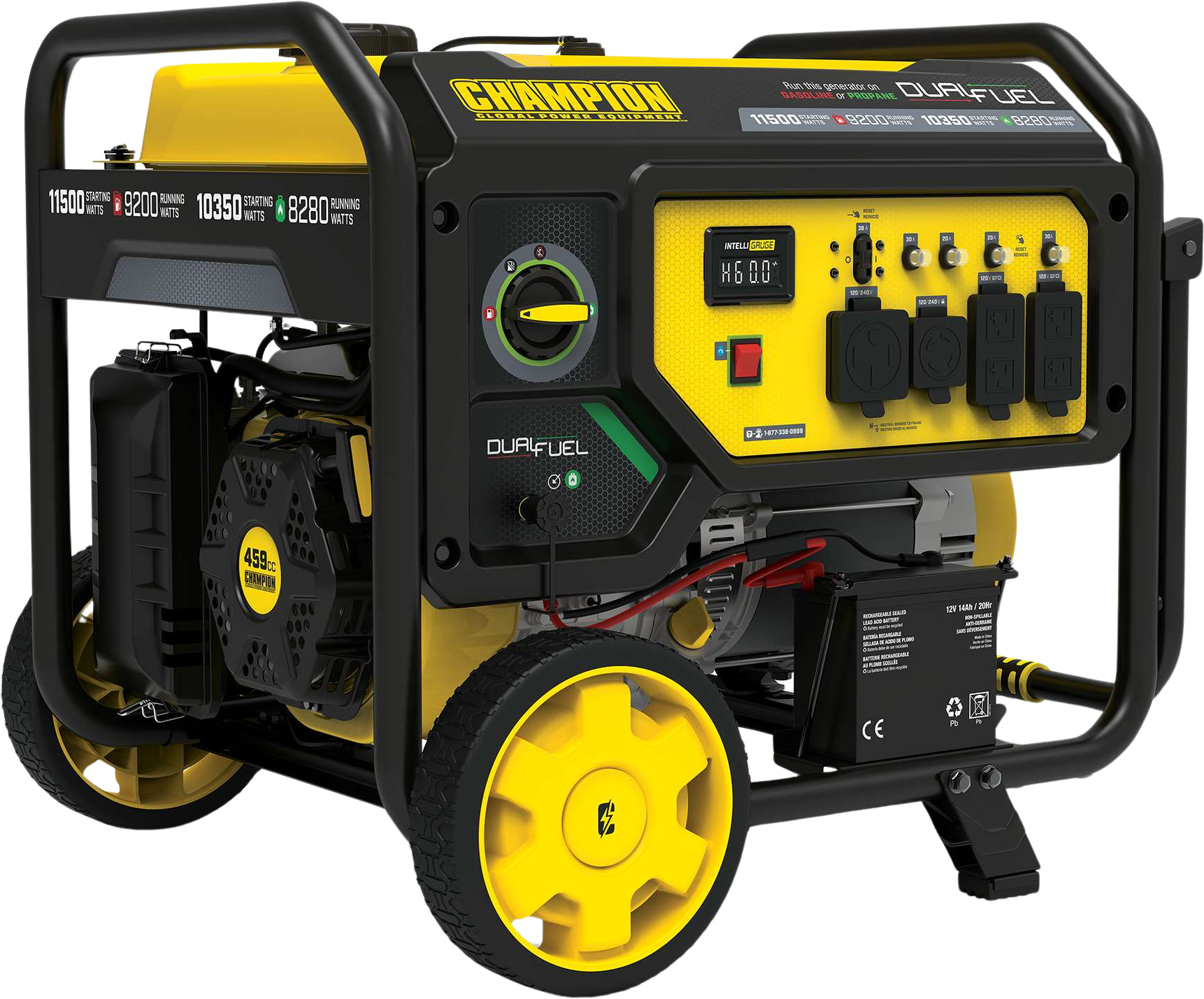 Champion 201194 9200W/11500W Generator Dual Fuel Gas Propane Electric Start New