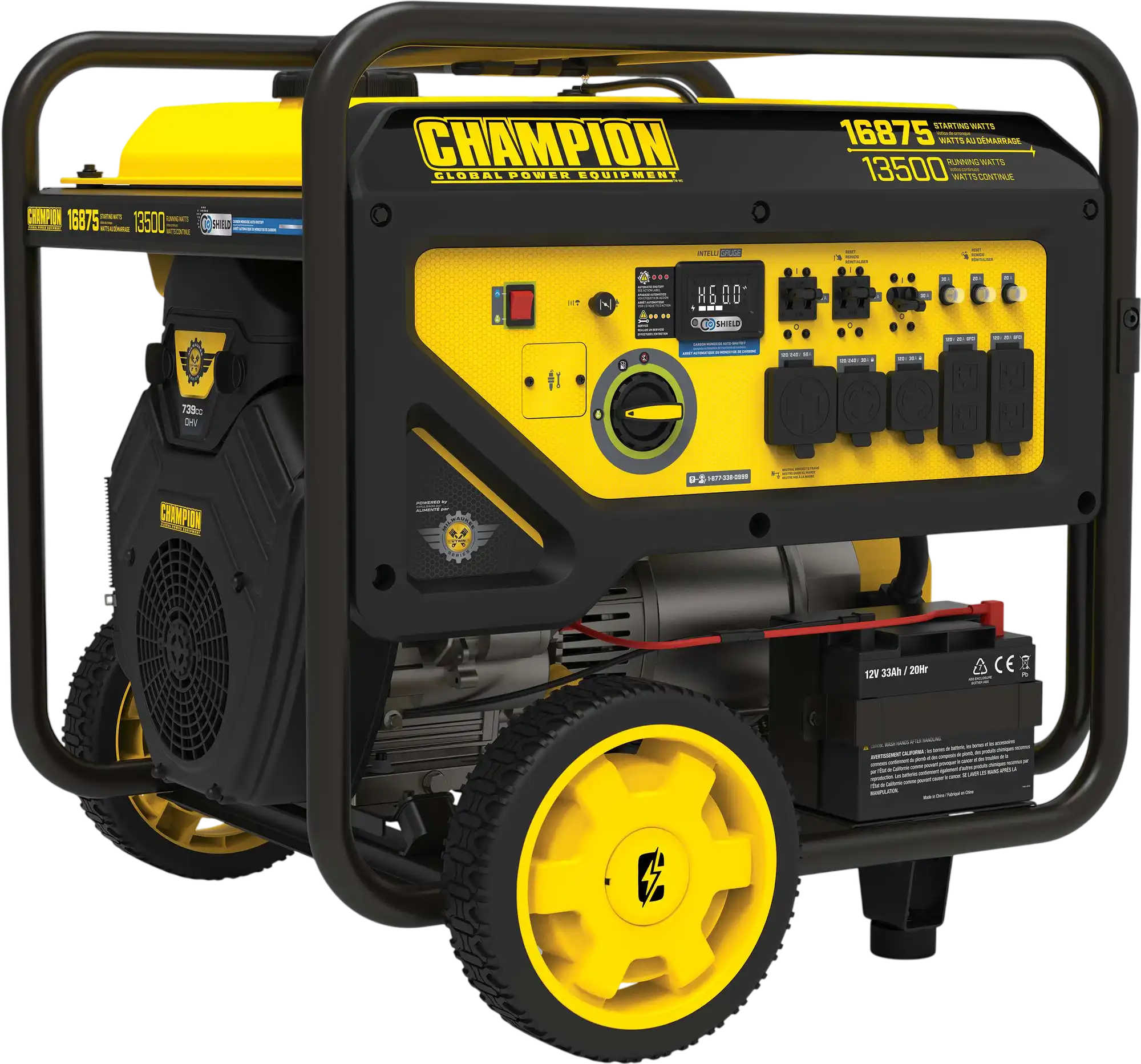 Champion 201414 13500W/16875W Generator Gas 50A CO Shield Electric Start New