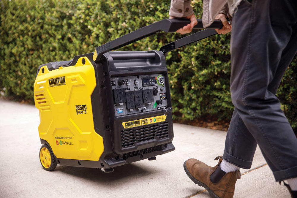 Champion 201537 6500W/8500W Generator Tri Fuel Gas Propane Natural Gas Inverter Low THD 50A CO Shield Remote Start New