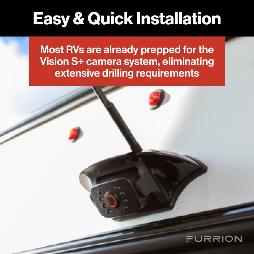 Furrion Vision S+ RV Backup Camera System 5" Monitor Rear Sharkfin Camera New