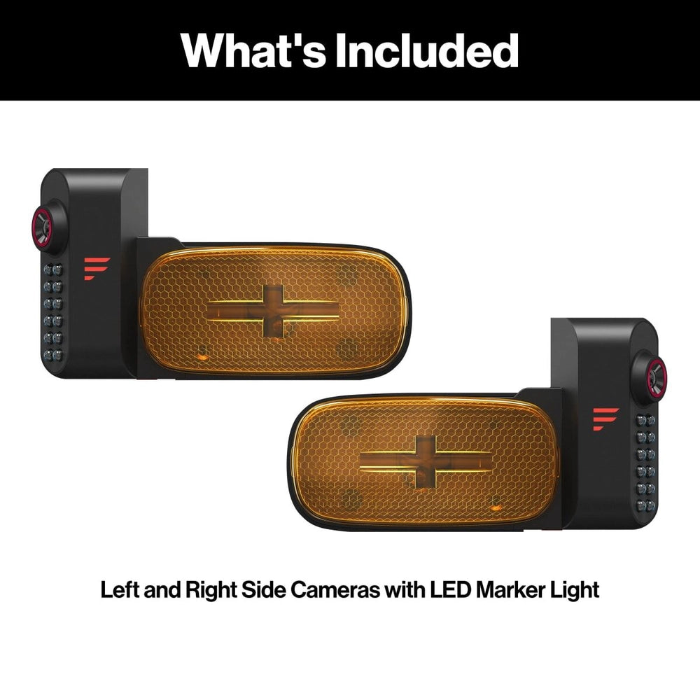 Furrion Vision S+ RV Observation System Left & Right Side Cameras with LED Marker Lights New
