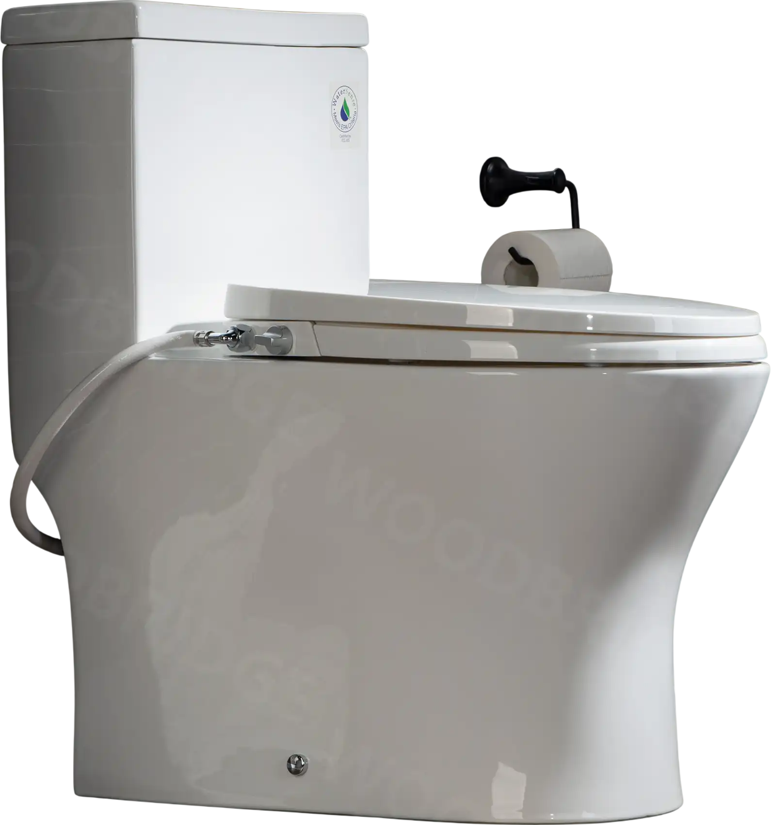 WOODBRIDGE T-0045 Toilet Modern Elongated with Soft Close Bidet Seat Dual Flush 1.1/1.6 GPF New