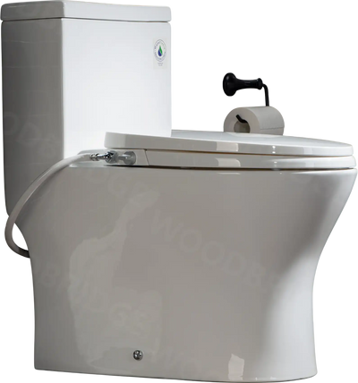 WOODBRIDGE T-0045 Toilet Modern Elongated with Soft Close Bidet Seat Dual Flush 1.1/1.6 GPF New