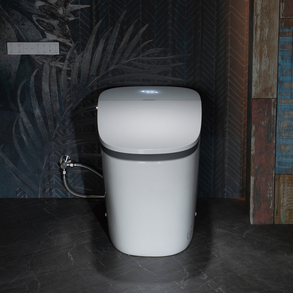 WOODBRIDGE B0931S Smart Bidet Toilet Dual Flush 1.1/1.6 GPF Auto Open Close Voice Control New