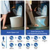 WOODBRIDGE Smart Bidet Toilet Auto Open & Close, Auto Flush, Foot Sensor, Cleaning Foam Dispenser, Heated Seat and ADA Chair Height Design, EBT230