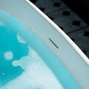 WOODBRIDGE EST0606 Freestanding Bathtub 59" L x 33-1/2" W Solid Surface Stone Resin Matte White New
