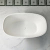 WOODBRIDGE EST0603 Freestanding Bathtub 55-1/8" L x 31-1/2" W Solid Surface Stone Resin Matte White New