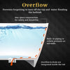 WOODBRIDGE EST0603 Freestanding Bathtub 55-1/8" L x 31-1/2" W Solid Surface Stone Resin Matte White New