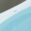 WOODBRIDGE EST0015 Freestanding Bathtub 66-7/8" L x 31-1/2" W Stone Resin Luxury Contemporary Solid Surface Matte White New