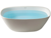 WOODBRIDGE B0047-2.0 Freestanding Solid Surface Stone Resin Bathtub 59" Matte White New