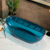 WOODBRIDGE Freestanding Bathtub 63" L x 28-3/8" W x 22" H Solid Surface Stone Resin New