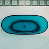 WOODBRIDGE Freestanding Bathtub 63" L x 28-3/8" W x 22" H Solid Surface Stone Resin New