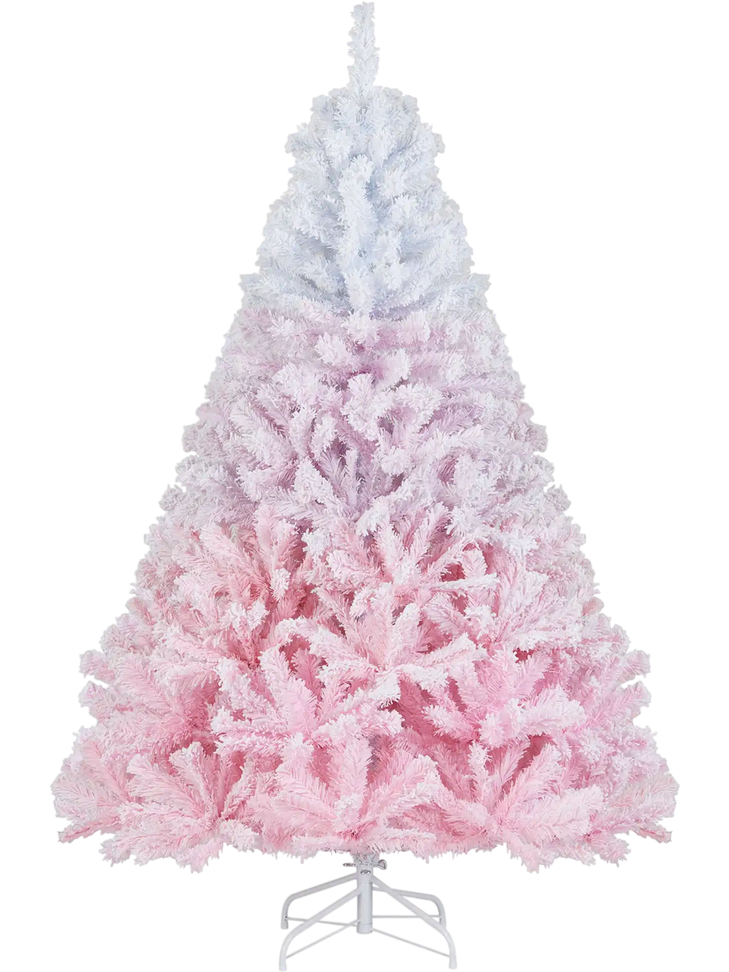 Costway Artificial Christmas Tree Folding Metal Stand 456 Tips 61598778 New
