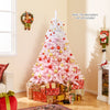 2025 New Artificial Christmas Tree with Folding Metal Stand and 456 Branch Tips-6FT - Gallery View 1 of 10
