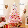 2025 New Artificial Christmas Tree with Folding Metal Stand and 456 Branch Tips-7FT - Gallery View 1 of 10