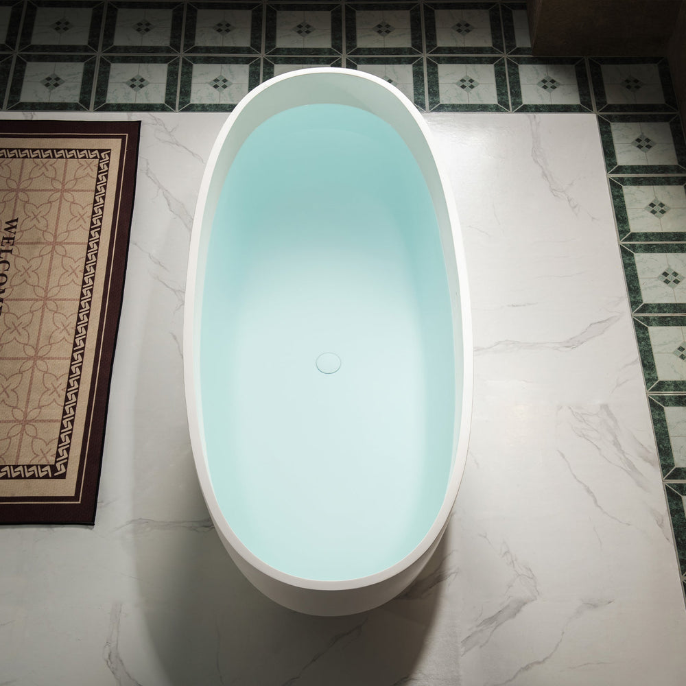 WOODBRIDGE MST0805 Freestanding Bathtub 71" Matte White New