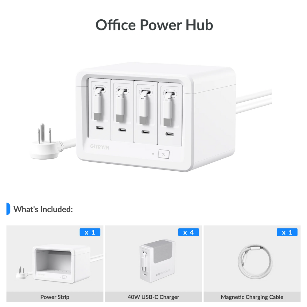 Giraffe Tools Desktop Charging Station 12-in-1 40W Cable Set New