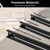 18-inch magnetic tool holder strip in black, made of powder-coated carbon steel, ideal for organizing tools on any wall.