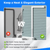4-inch decorative PVC slim line cover kit for mini-split AC, ensuring a neat exterior and protection from weather.