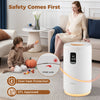 20L hot towel warmer bucket in white with LCD display, child lock, and over-heat protection for safe family use.