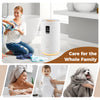 20L hot towel warmer bucket in white with LCD display, ideal for warming towels and blankets for family care.