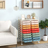 20 Drawers Rolling Storage Cart Studio Organizer-Deep Multicolor - Gallery View 1 of 10