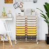 20 Drawers Storage Rolling Cart Studio Organizer-Yellow - Gallery View 1 of 10