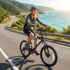 20 Inch Commuter Bicycle LED-lit with 6-Speed Shimano Twist Shifting and Stereo Speakers-Black - Gallery View 1 of 12