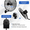 20-inch wall mount fan with adjustable tilt head, 3 speeds, and wide oscillation for efficient air circulation.