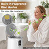20 L towel warmer in white with built-in fragrance disc holder, perfect for spa-like warmth in your bathroom.