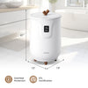 20L large white towel warmer with LCD display, 3 heat levels, and overheat protection for safe bathroom use.