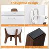 20 L towel warmer bucket with stand features a twist lock lid, power cord organizer, and stable cross-shaped base for safety.