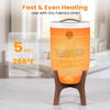 20 L towel warmer bucket with stand reaches 266°F in 5 minutes, perfect for warming towels and bathrobes in the bathroom.