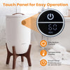 20 L towel warmer bucket with stand, featuring one button control and temperature display for easy operation in the bathroom.
